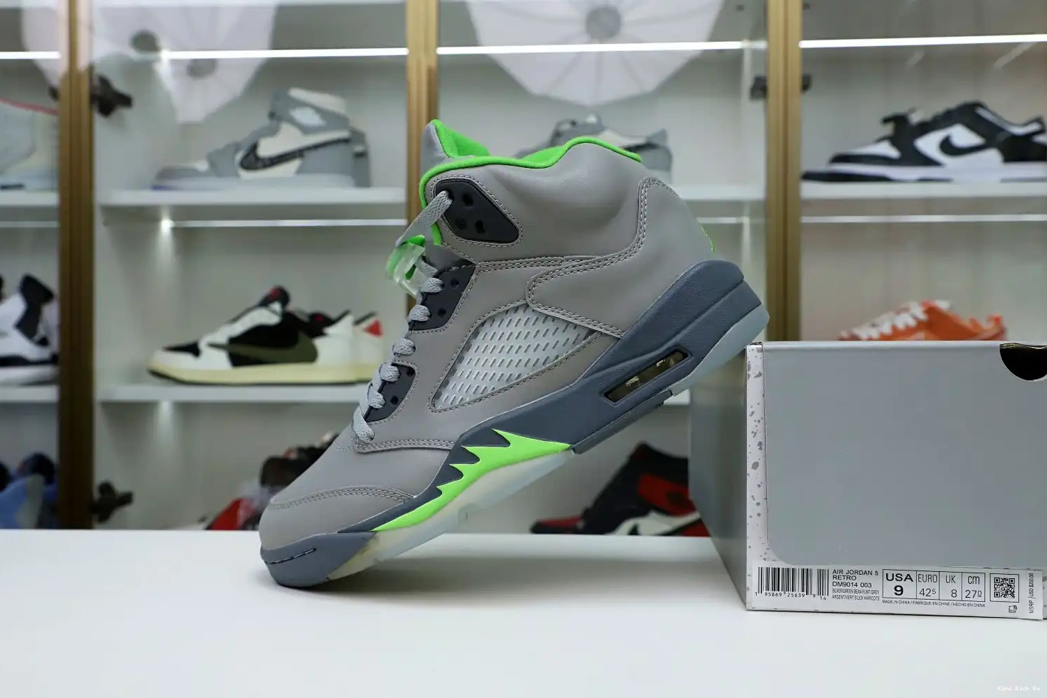 JORDAN 5 2022 RETRO 'GREEN BEAN' AIR Kimikick 0328